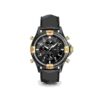 Gold on Black Leather strap